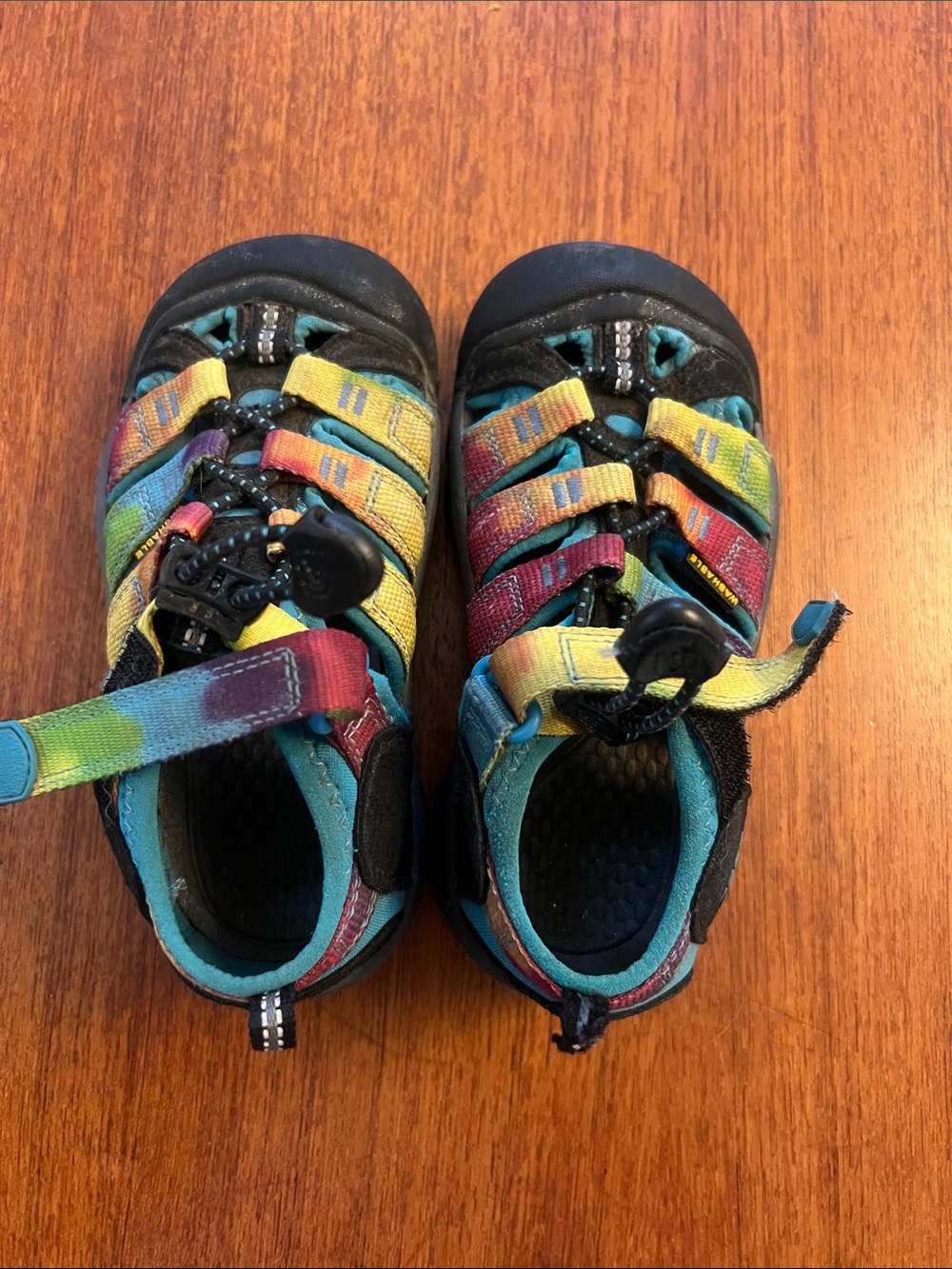 Kids Keen Multi-Color Outdoor Sandals - Rainbow Straps